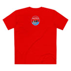 got mlkfrts? Flatus Eruptus Tee in Red, back with the Flatus Eruptus gas-mask cow seal on the upper back