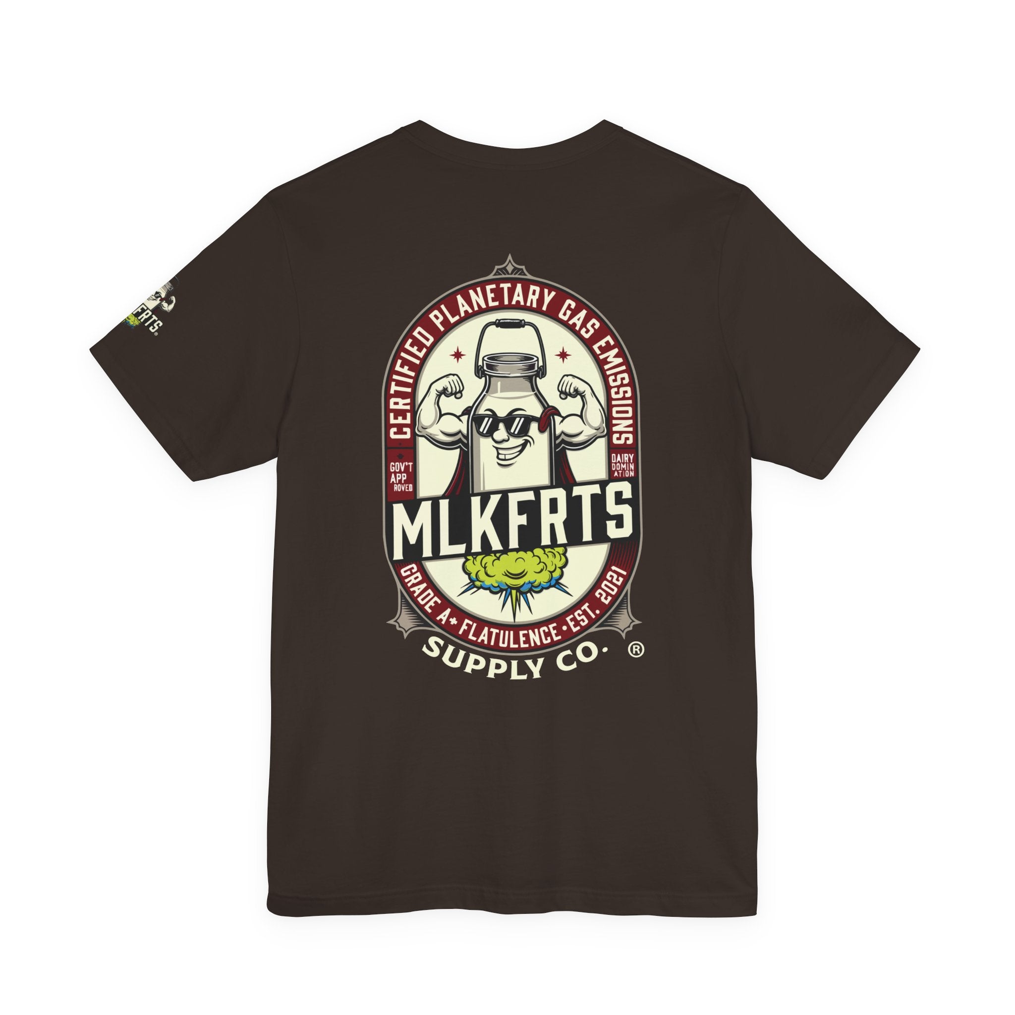 MLKFRTS "Planetary Emissions" Signature Logo Short-Sleeve Tee
