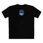 got mlkfrts? Flatus Eruptus Tee in Black, back with the Flatus Eruptus gas-mask cow seal on the upper back