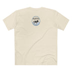 got mlkfrts? Flatus Eruptus Tee in Natural, back with the Flatus Eruptus gas-mask cow seal on the upper back