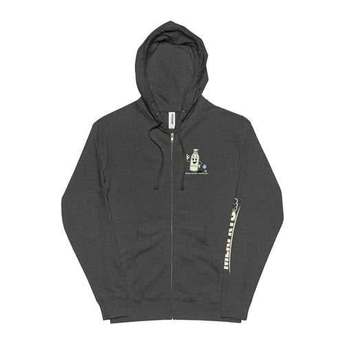 MLKFRTS "Certifiable"  Vintage Milk Jug Zip-Up Hoodie