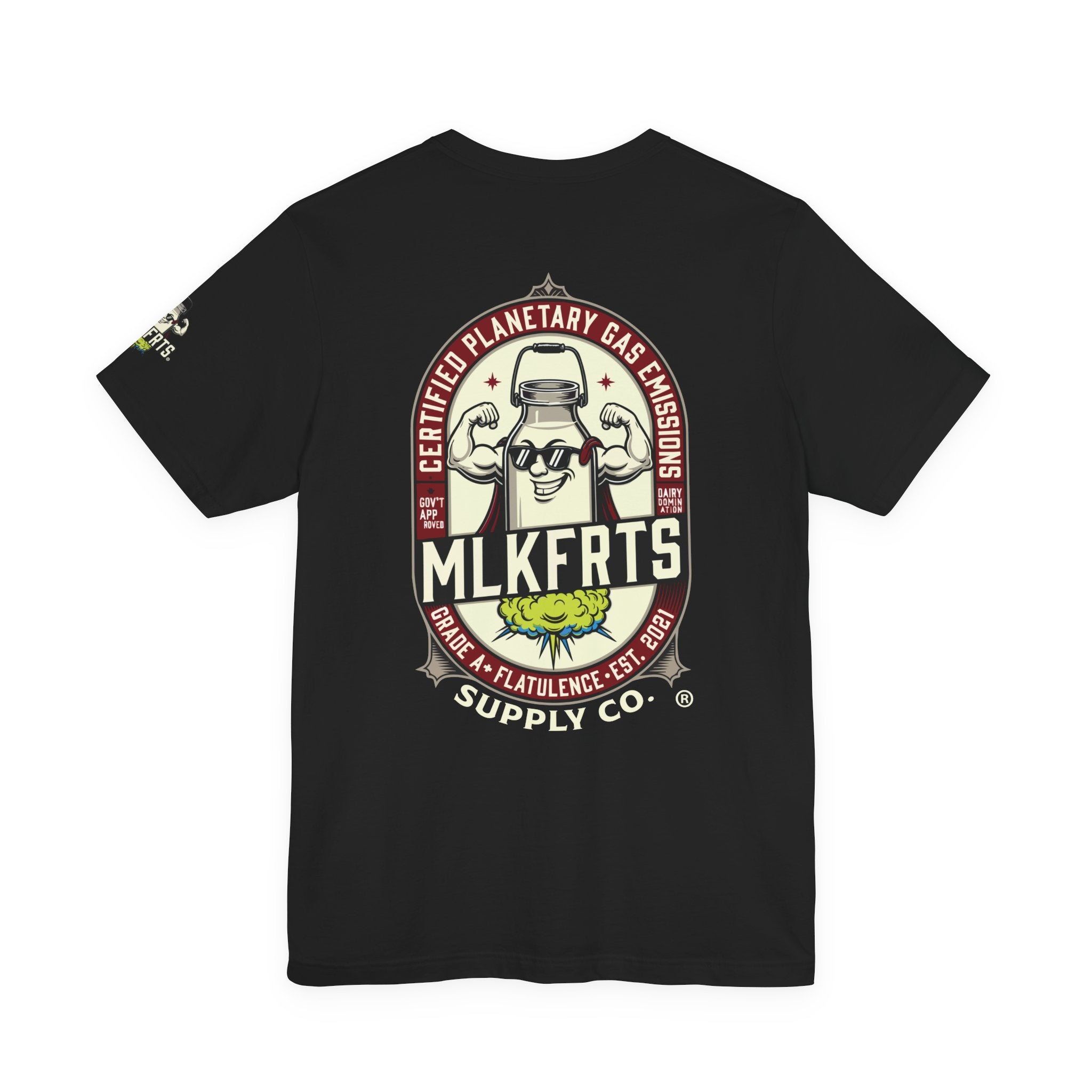MLKFRTS "Planetary Emissions" Signature Logo Short-Sleeve Tee