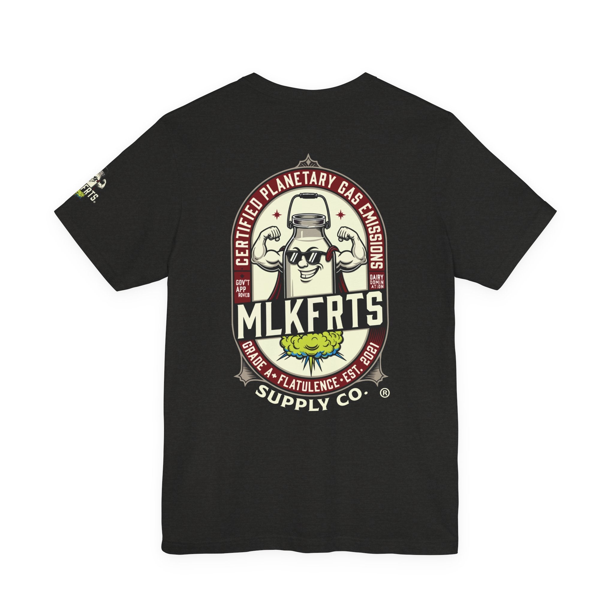MLKFRTS "Planetary Emissions" Signature Logo Short-Sleeve Tee