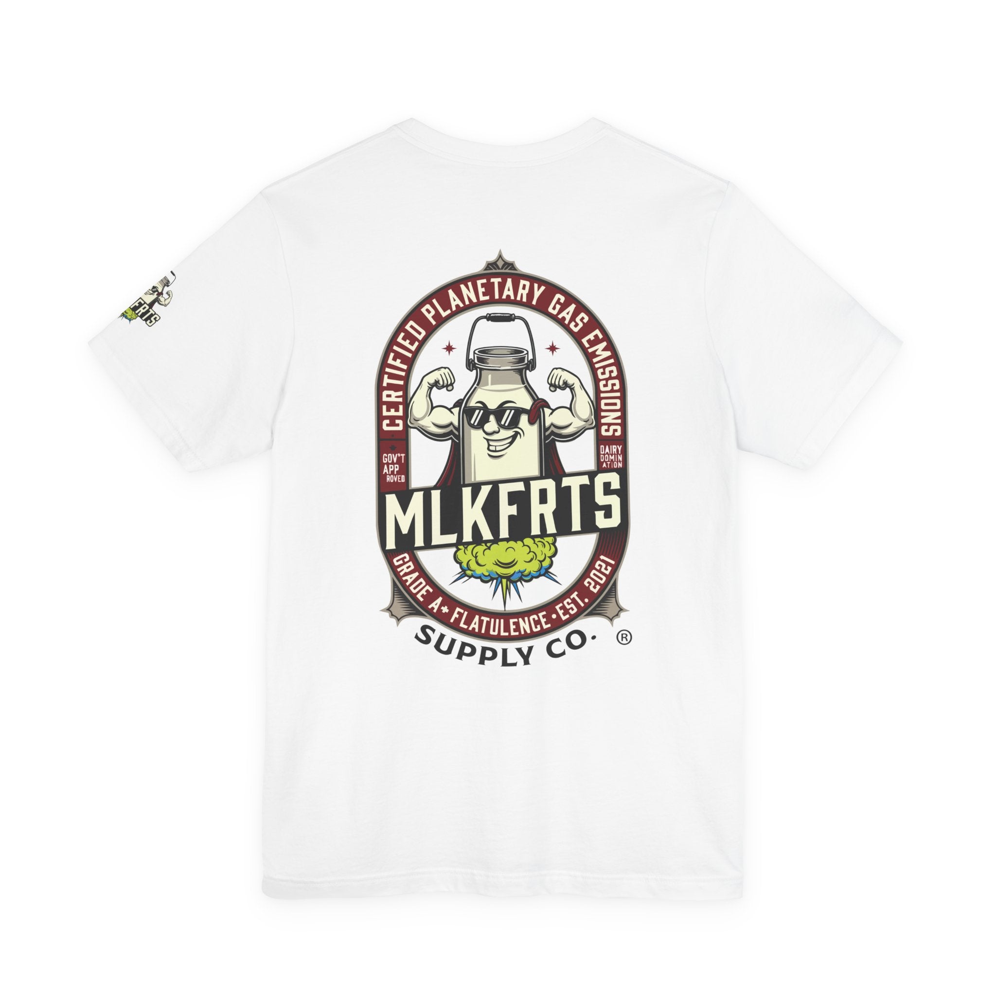 MLKFRTS "Planetary Emissions" Signature Logo Short-Sleeve Tee