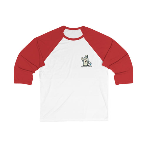 MLKFRTS "Certifiable" Vintage Milk Jug  Raglan 3/4 Sleeve Tee