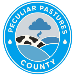 Peculiar Pastures County seal